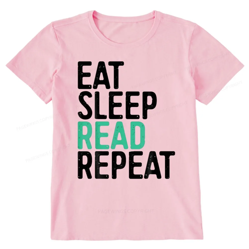 Pagewings Eat Sleep Read Repeat Unisex Classic T-shirt