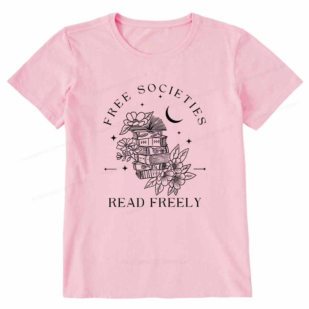 Pagewings Free Societies Read Freely Comfort Colors Shirt Unisex Classic T-shirt