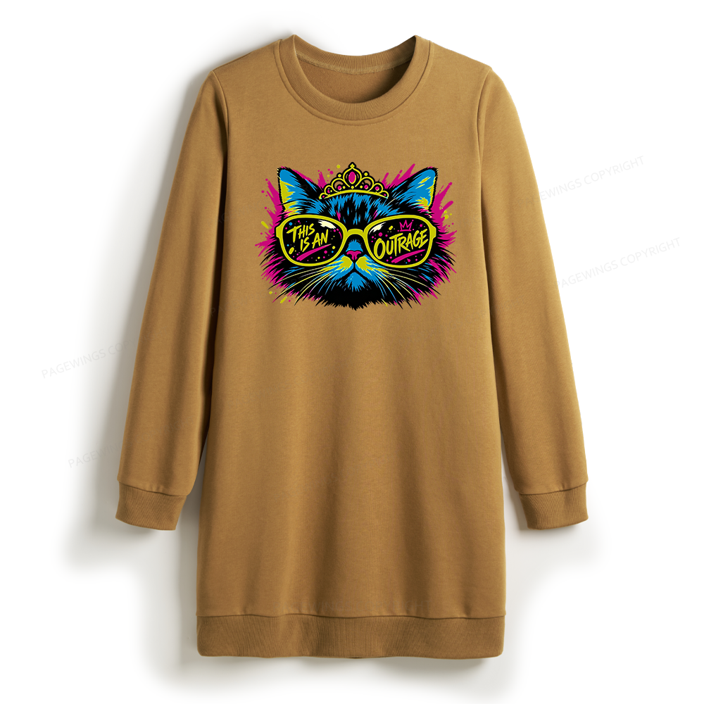 Pagewings Sci Fi Bookish Sweatshirt Dress