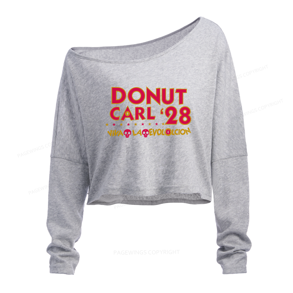 Pagewings Sci Fi Book Lover Slouchy Long Sleeve Off Shoulder T-shirt