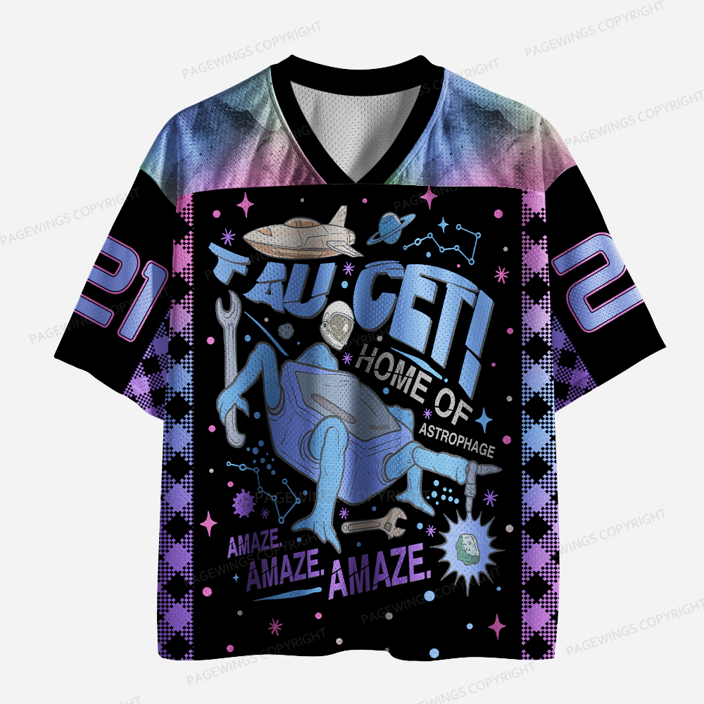 Pagewings Home Of Astrophage Unisex Mesh Jersey