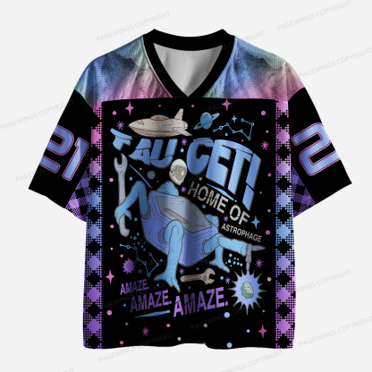 Pagewings Home Of Astrophage Unisex Mesh Jersey