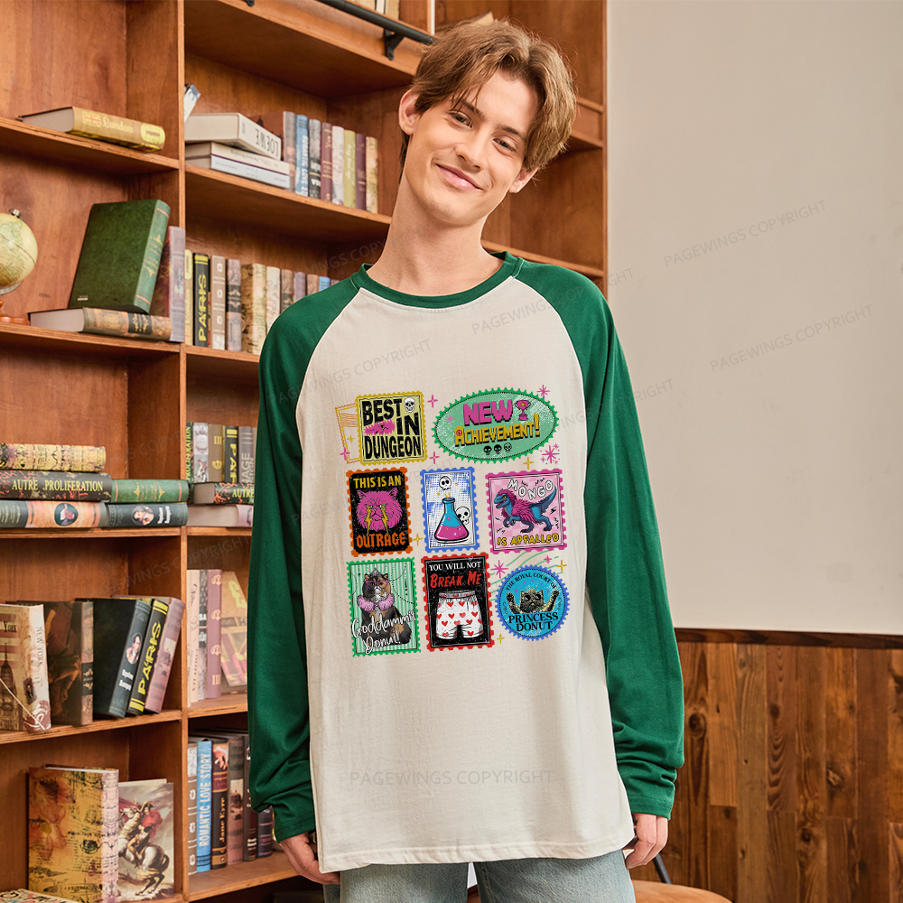 Pagewings New Achievement Long Sleeve Raglan T-shirt