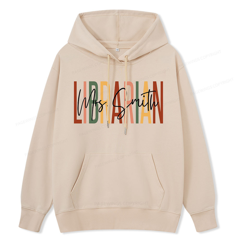 Pagewing Personalized Librarian Unisex Classic Hoodie
