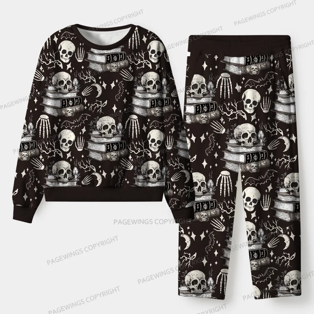 Pagewings Read Banned Books Gain Forbidden Knowledge Unisex Flannel Pajama Set