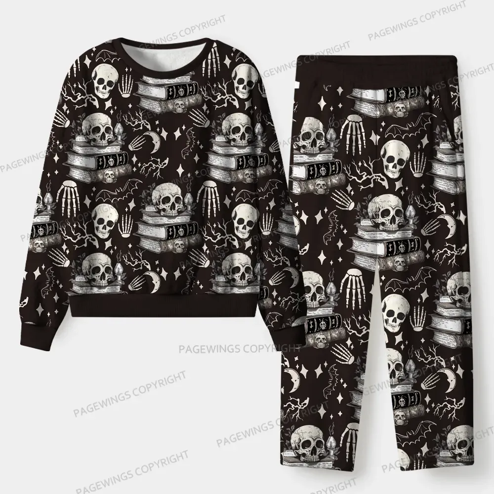 Pagewings Read Banned Books Gain Forbidden Knowledge Unisex Flannel Pajama Set