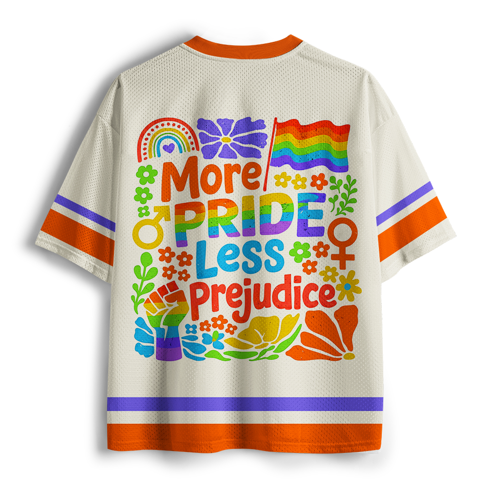 Pagewings More Pride Less Prejudice Unisex Mesh Jersey