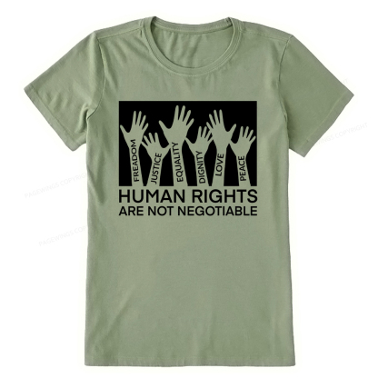 Pagewings Human Rights Are Not Negotiable Shirt Unisex Classic T-shirt
