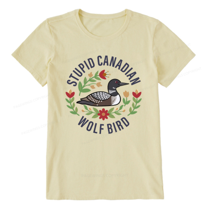 Pagewings Stupid Canadian Wolf Bird Unisex Classic T-shirt
