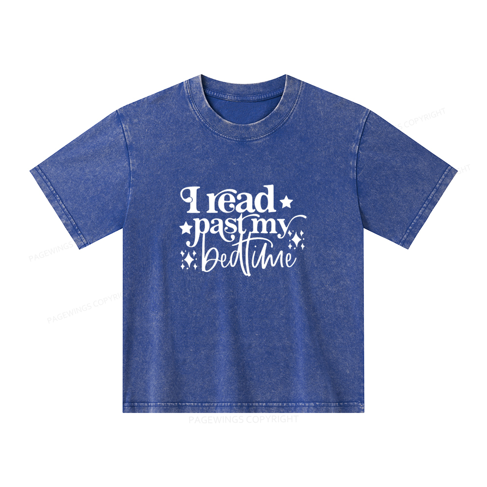 Pagewings I Read Past My Bedtime Unisex Tee Unisex Kids Washed T-shirt