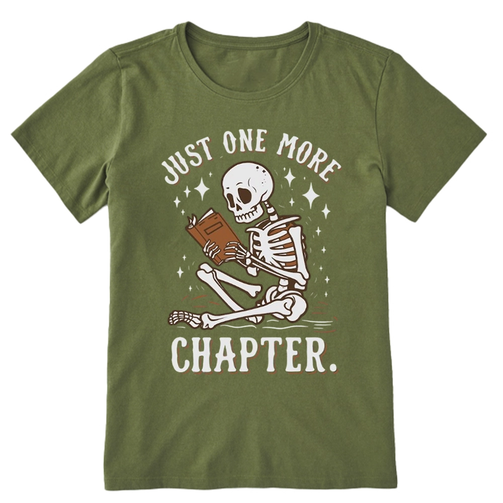 Pagewings Just One More Chapter Halloween Skeleton Unisex Classic T-shirt