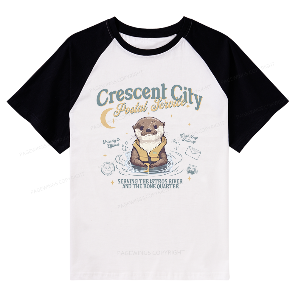 Pagewing Reading Fantasy Bookish Raglan T-shirt