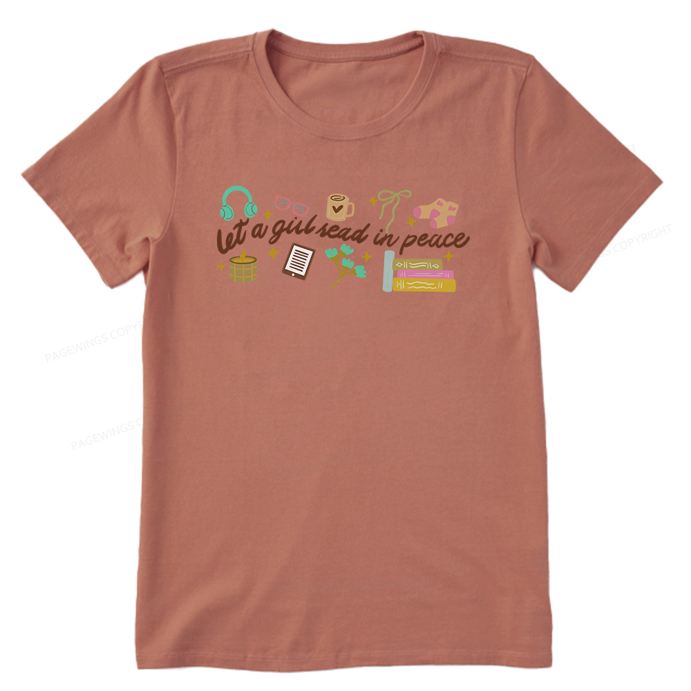 Pagewings Let a Girl Read in Peace Unisex Classic T-shirt