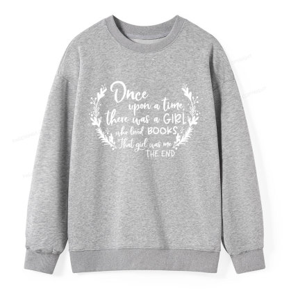 Pagewings There Was A Girl Who Loved Books Unisex Classic Sweatshirt
