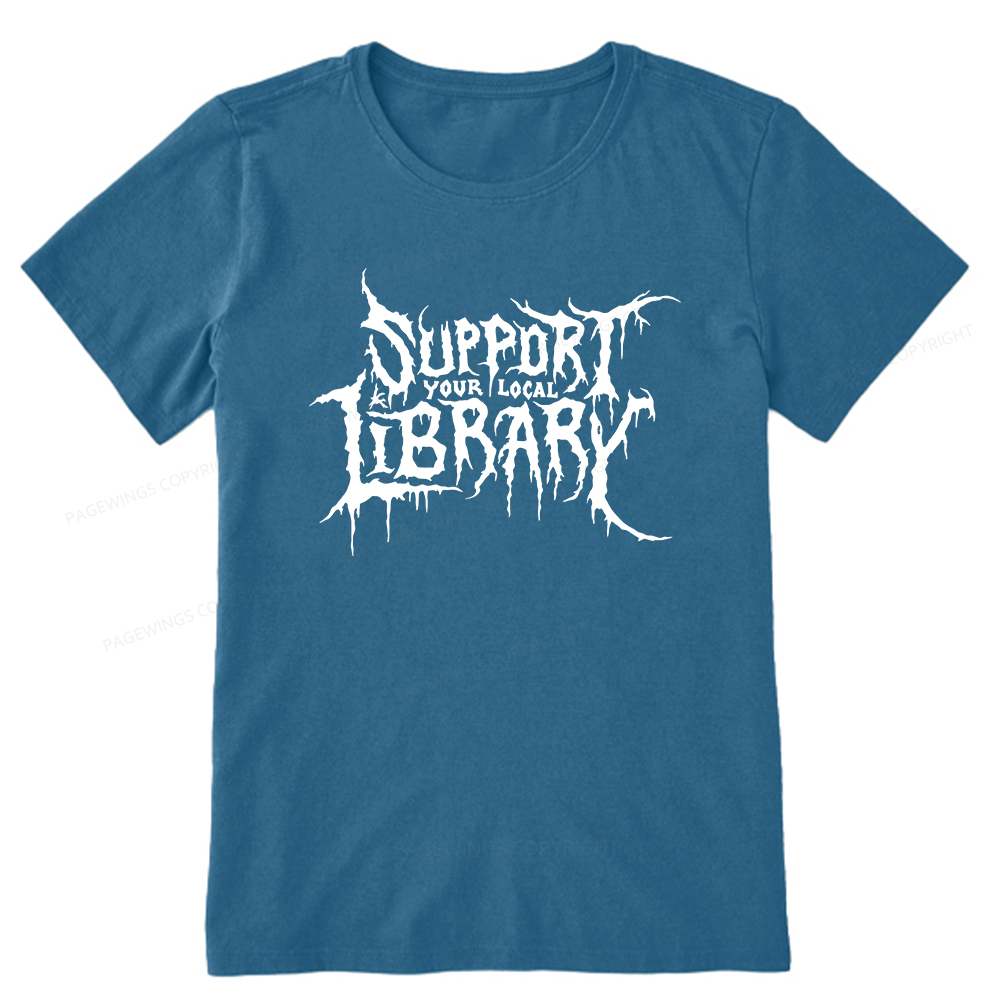 Pagewings Support Your Local Library Unisex Classic T-shirt