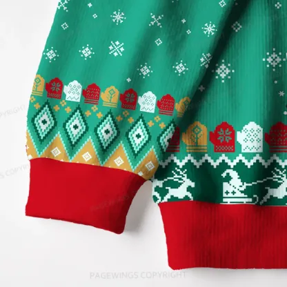 Pagewings We Either Sleigh Or Slay Unisex Ugly Knit Sweatshirt