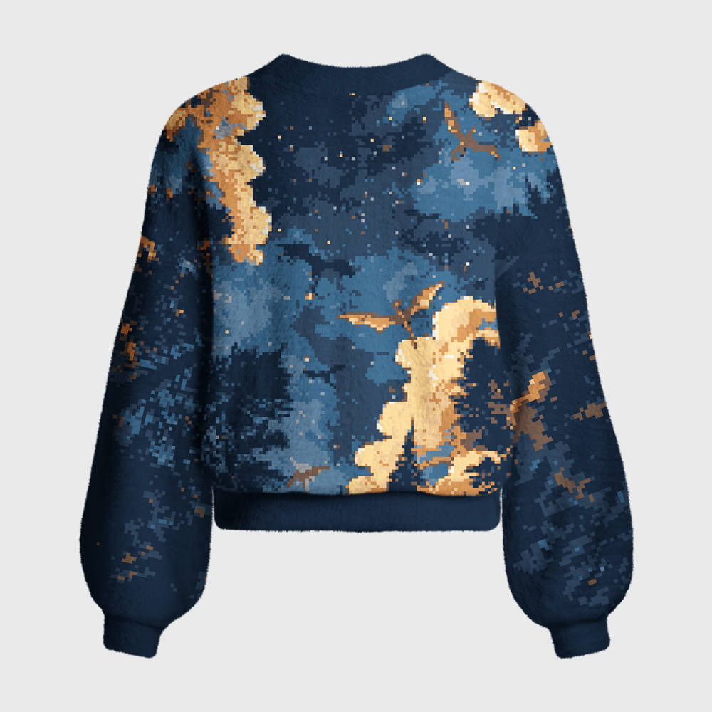 Pagewings Dragons Night Women's Cardigan Sweater