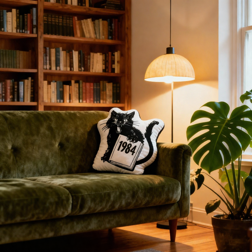 Pagewings Read Banned Books Shaped Throw Pillow