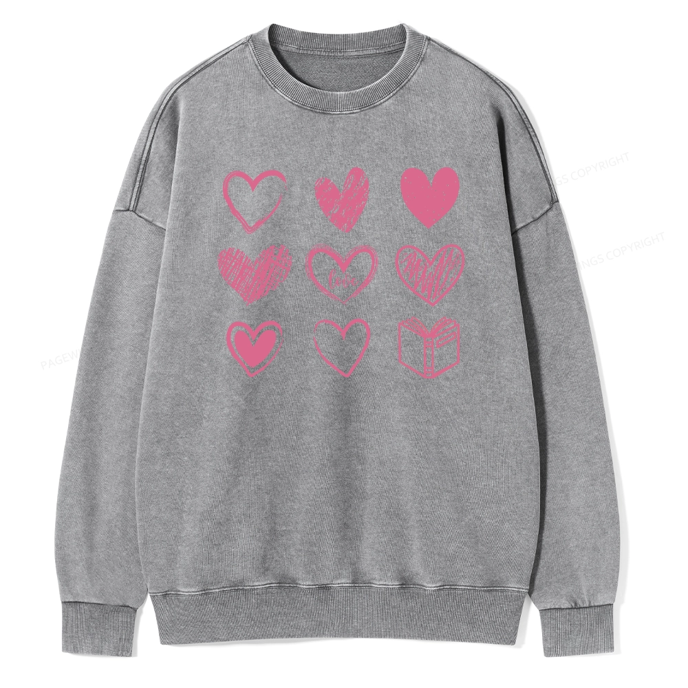 Pagewings To Love And Learn How To Be Loved Unisex Washed Sweatshirt