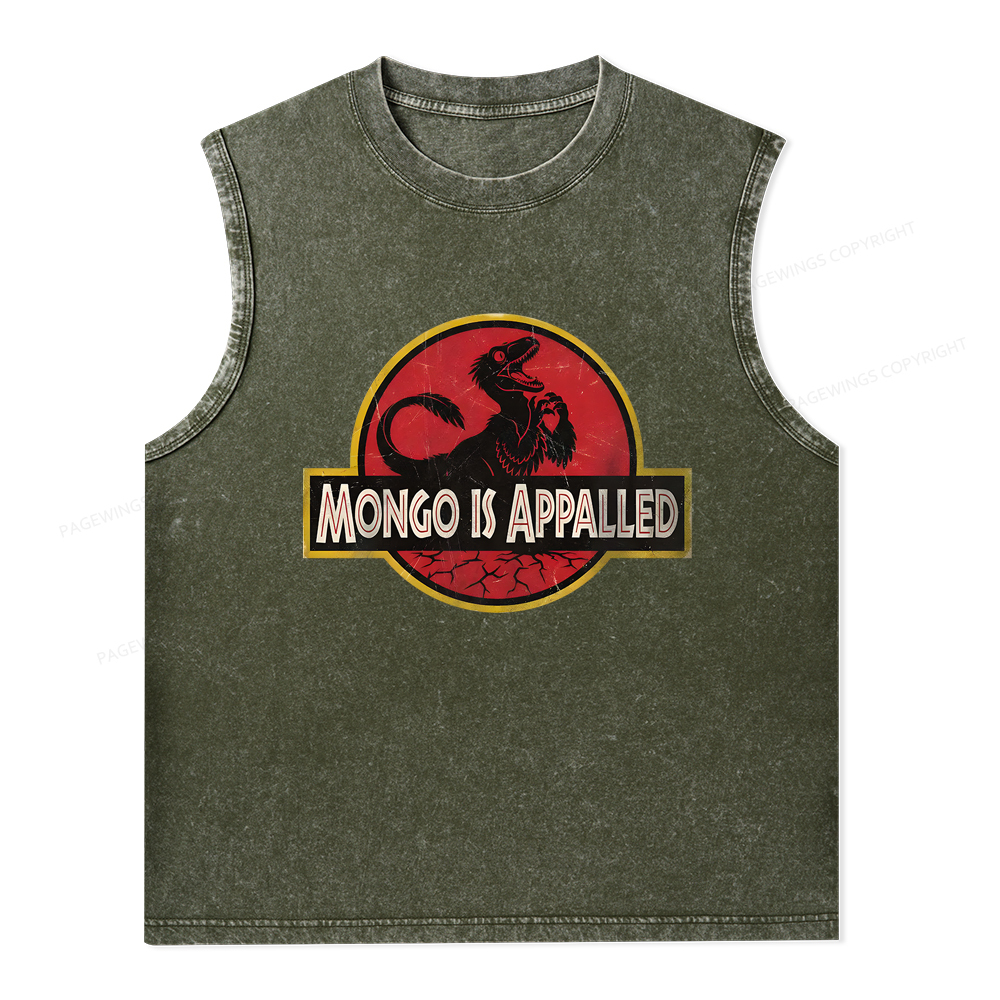 Pagewings Mongo Is Appalled Unisex Washed Tank Top