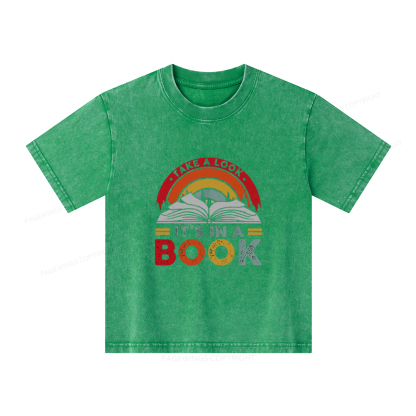 Pagewings  Take A Look It's In A Book Unisex Kids Washed T-shirt