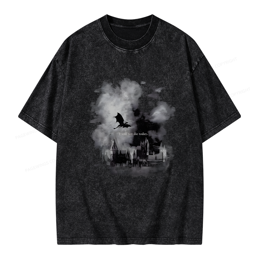 Pagewings Fantasy Book Unisex Washed T-shirt