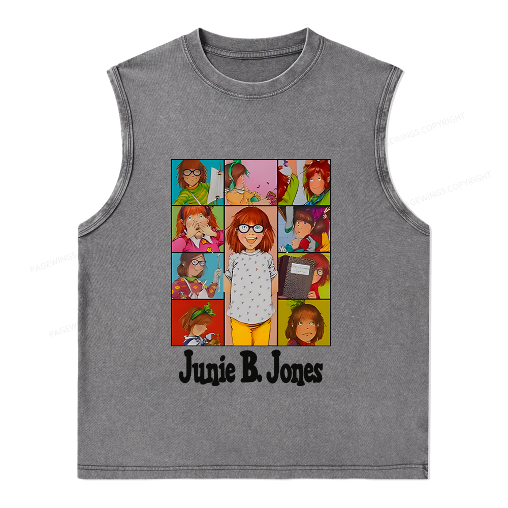 Pagewings Junie B Jones Unisex Washed Tank Top