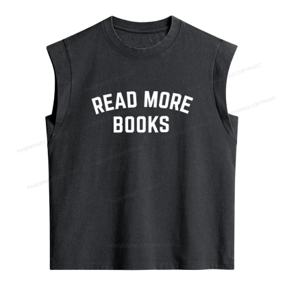 Pagewings Read More Books Women's Washed Tank Top