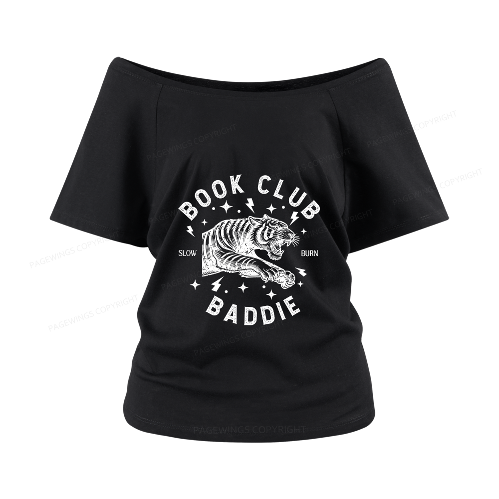 Pagewings Book Club Women Off Shoulder T-shirts