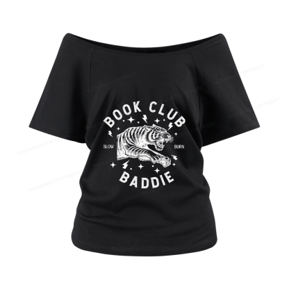 Pagewings Book Club Women Off Shoulder T-shirts