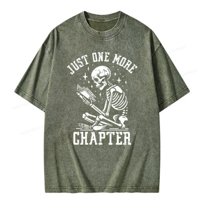 Pagewings Just One More Chapter Unisex Washed T-shirt