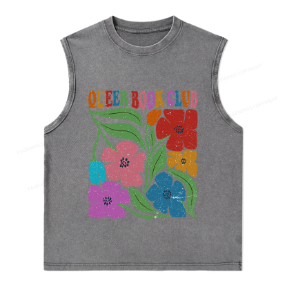 Pagewings Queer Book Club Unisex Washed Tank Top