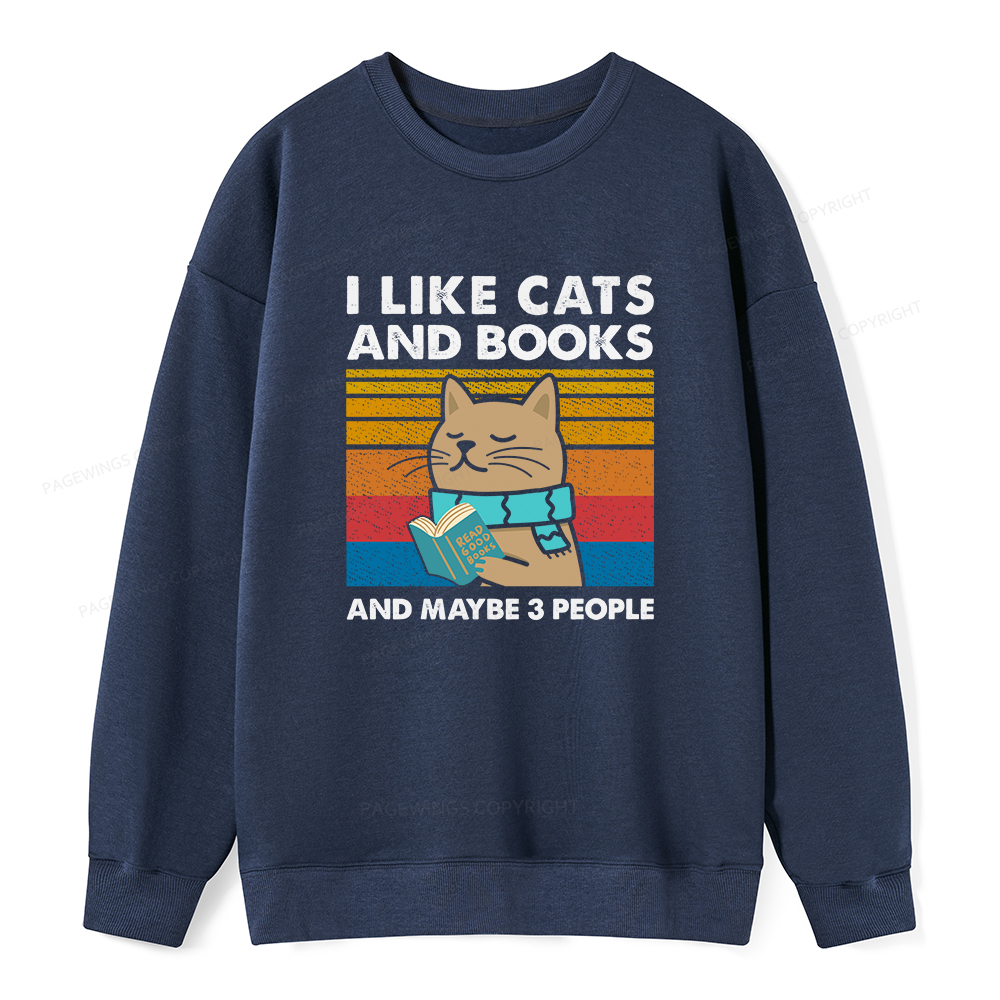 Pagewings Like Book And Maybe 3 People Unisex Classic Sweatshirt