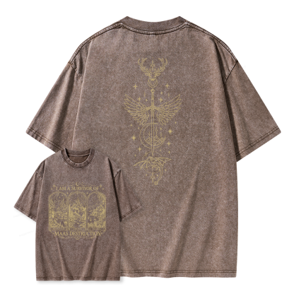 Pagewings Fantasy Book Lover Unisex Washed T-shirt