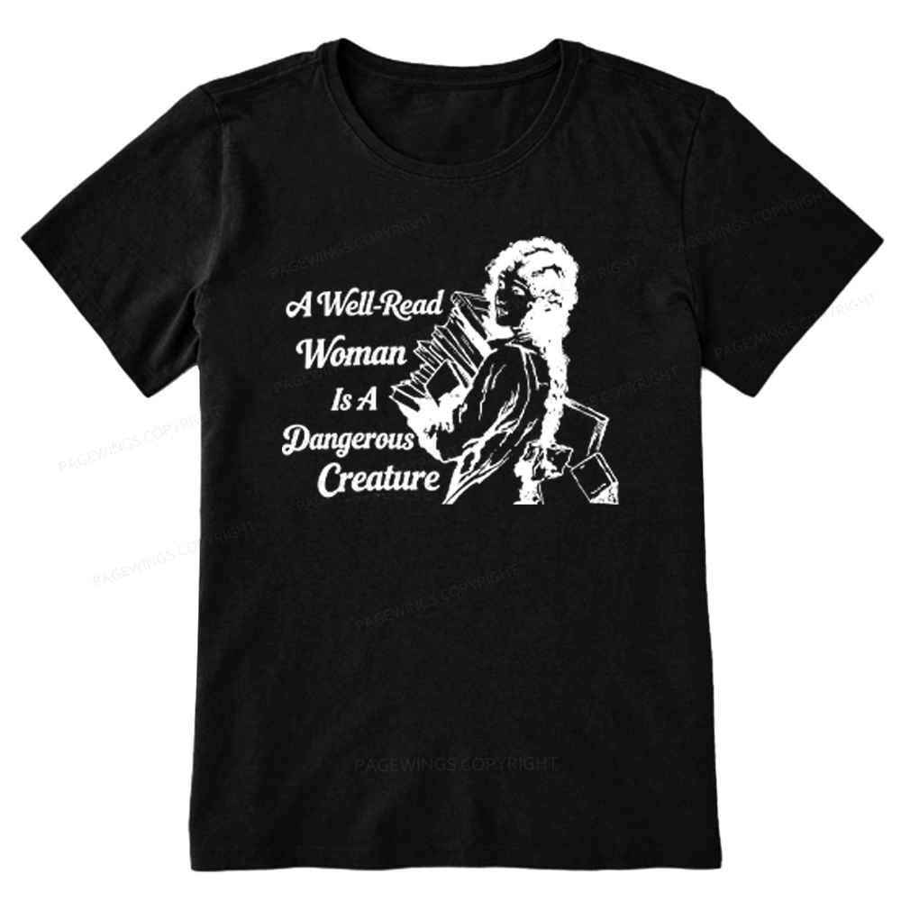 Pagewings A Well-Read Woman Is A Dangerous Creature Unisex Classic T-shirt