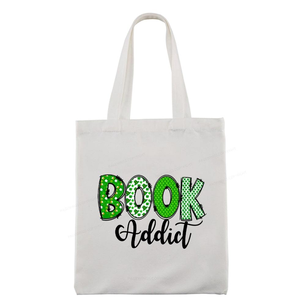 Pagewingsread t Patrick's Day Gift for bookworm,Book Lovers Tote Bag