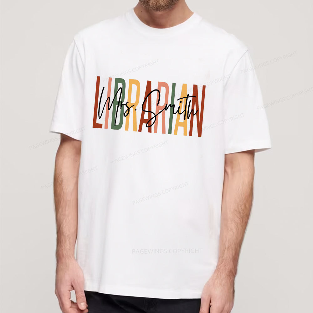 Pagewing Personalized Librarian Unisex Classic T-shirt