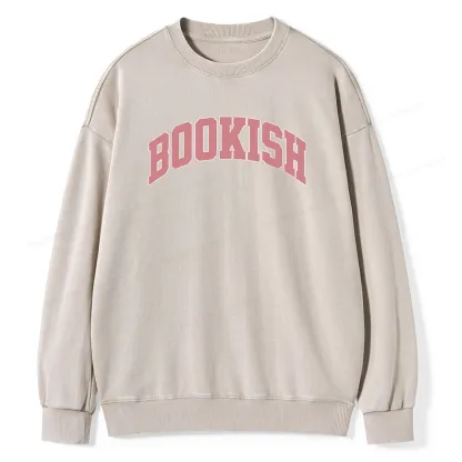 Pagewings Bookworm Bookish Style Unisex Washed Sweatshirt