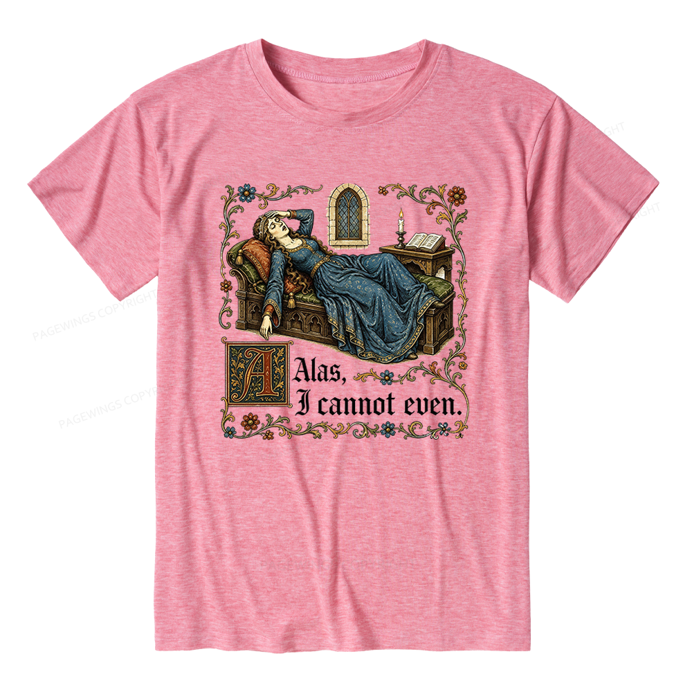 Pagewings Medieval Book Lover Unisex Heather T-Shirt