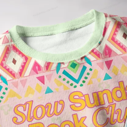 Pagewings Slow Sunday Book Club Unisex Ugly Knit Sweatshirt
