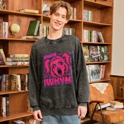 Pagewings Sci Fi Bookish Unisex Washed Sweatshirt