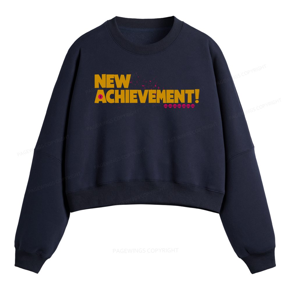 Pagewings New Achievement Fleece Crop Sweatshirt