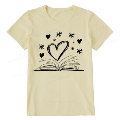 Pagewings Bookworm Librarian Valentines Day Book Unisex Classic T-shirt