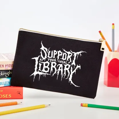 Pagewings Support Your Local Library Pouch