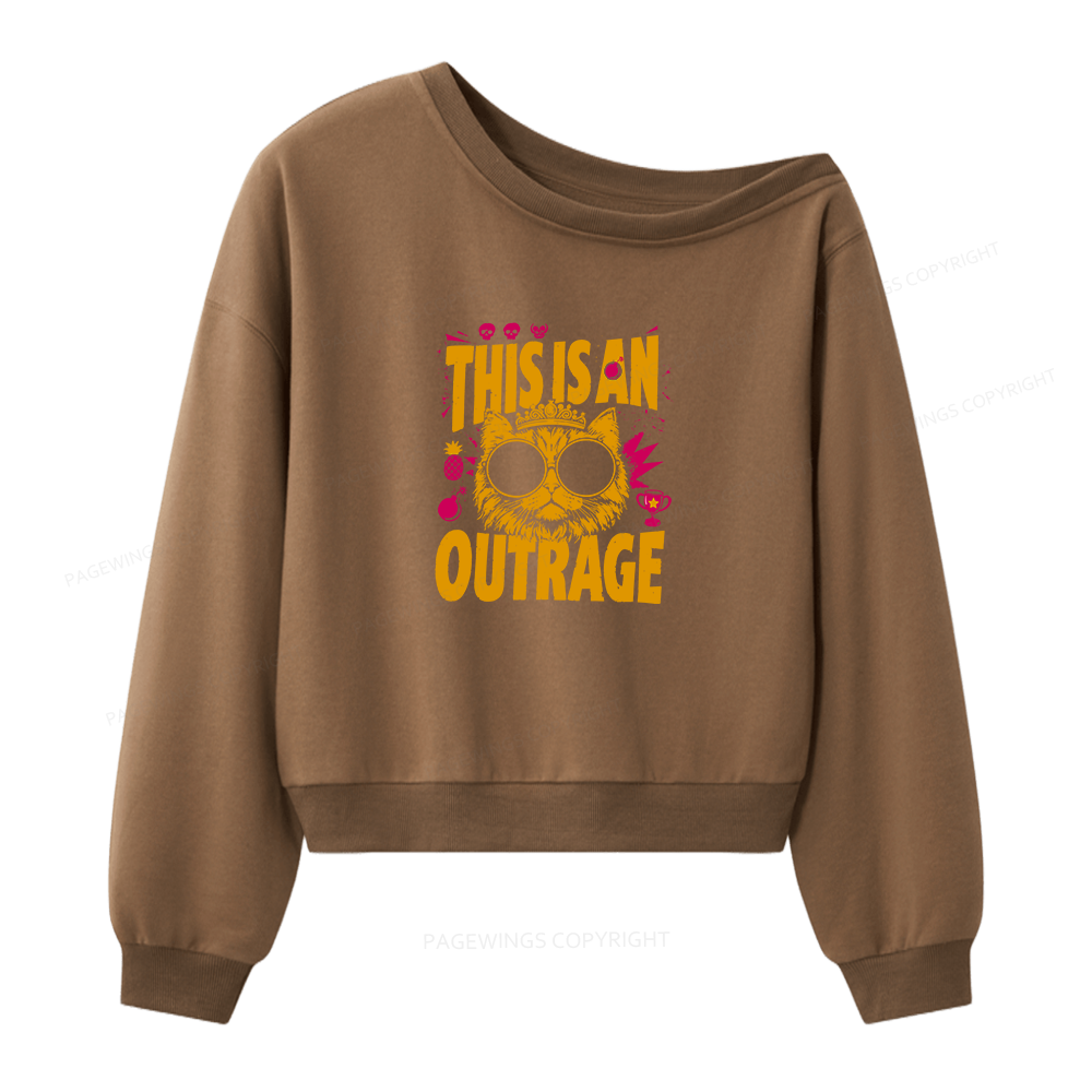 Pagewings Sci Fi Bookish Women Off Shoulder Sweatshirt