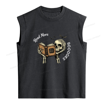 Pagewings Read More Books Women's Washed Tank Top