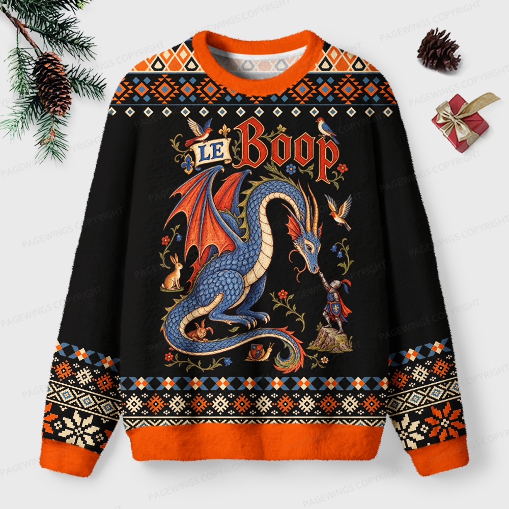 Pagewings Le Boop Unisex Ugly Light Knit Sweatshirt
