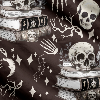 Pagewings Reading Skull 7014X Women's Cardigan Sweater