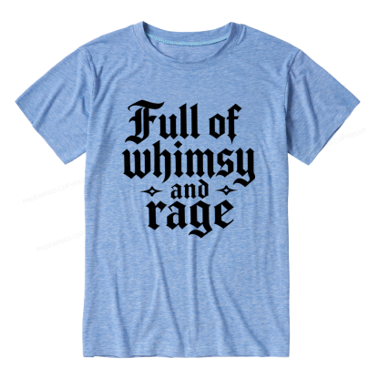 Pagewings Full of Whimsy and Rage Unisex Heather T-Shirt