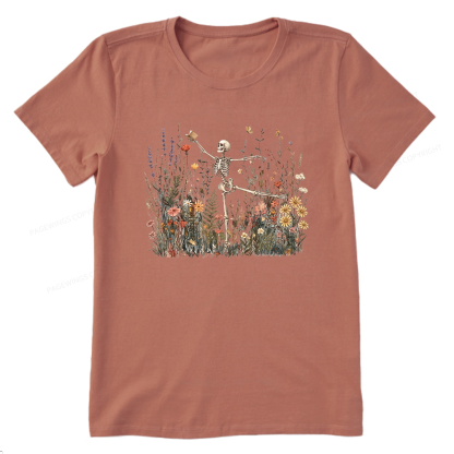 Pagewings Skeleton Reading Unisex Classic T-shirt